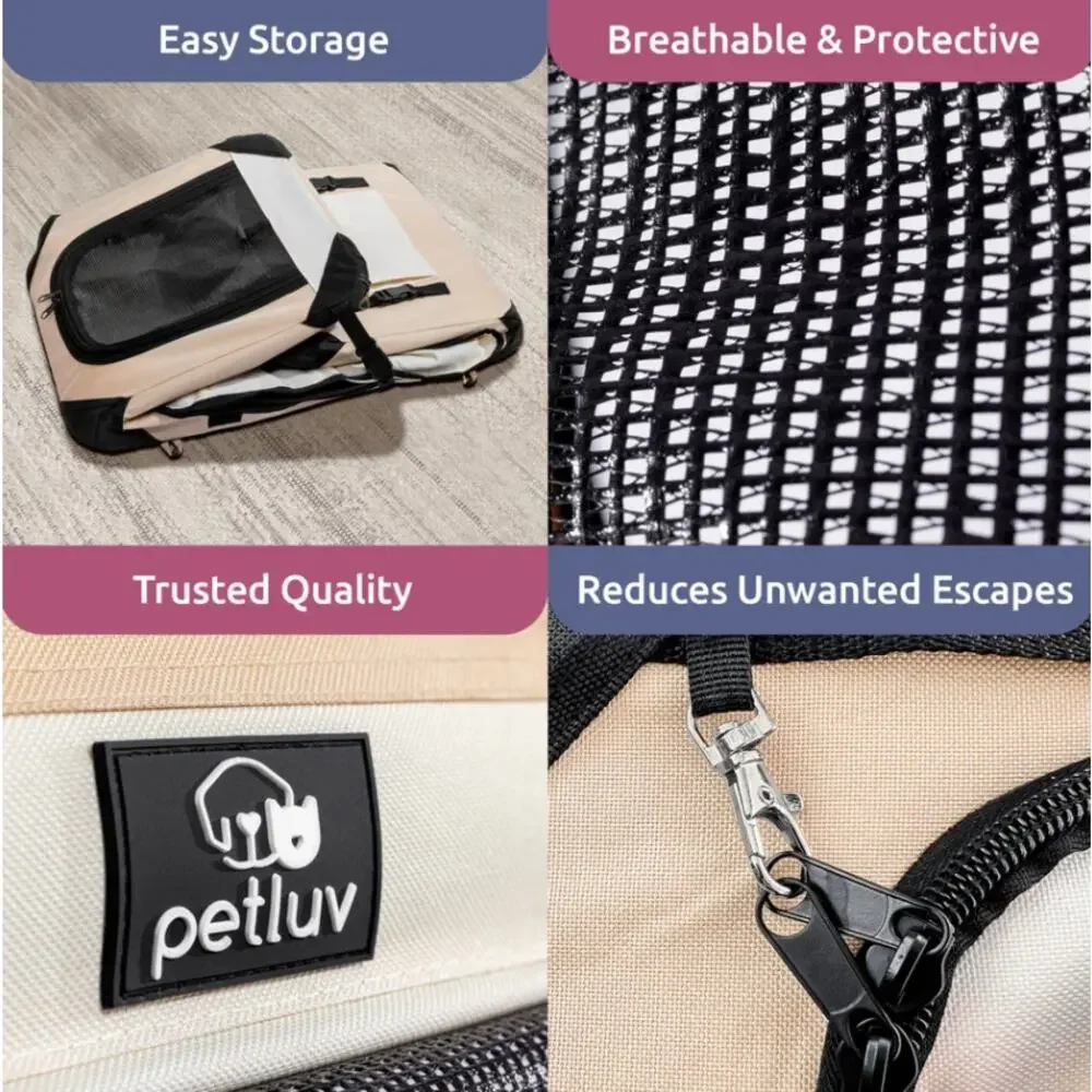 NWT PetLuv Premium Cat and Dog Carrier, Size Small, Tan